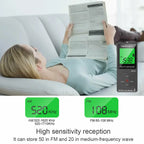 Portable AM/FM Mini Sports Radio with Pedometer & LED Display – Pocket Radio for Walking & Running