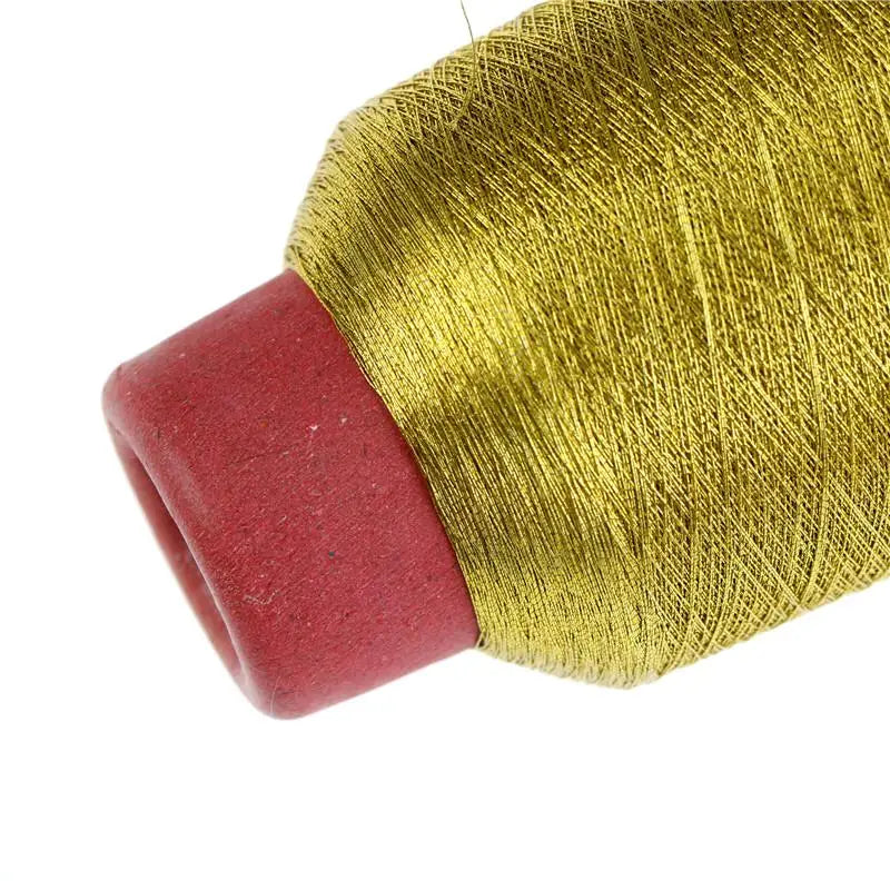 Metallic Machine Embroidery Thread | Gold & Silver | 3000m Spool