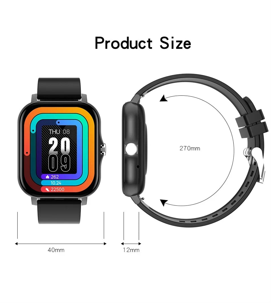 Smart Watch 1.83" HD Display – Bluetooth Calls, Fitness Tracker for Android & iOS