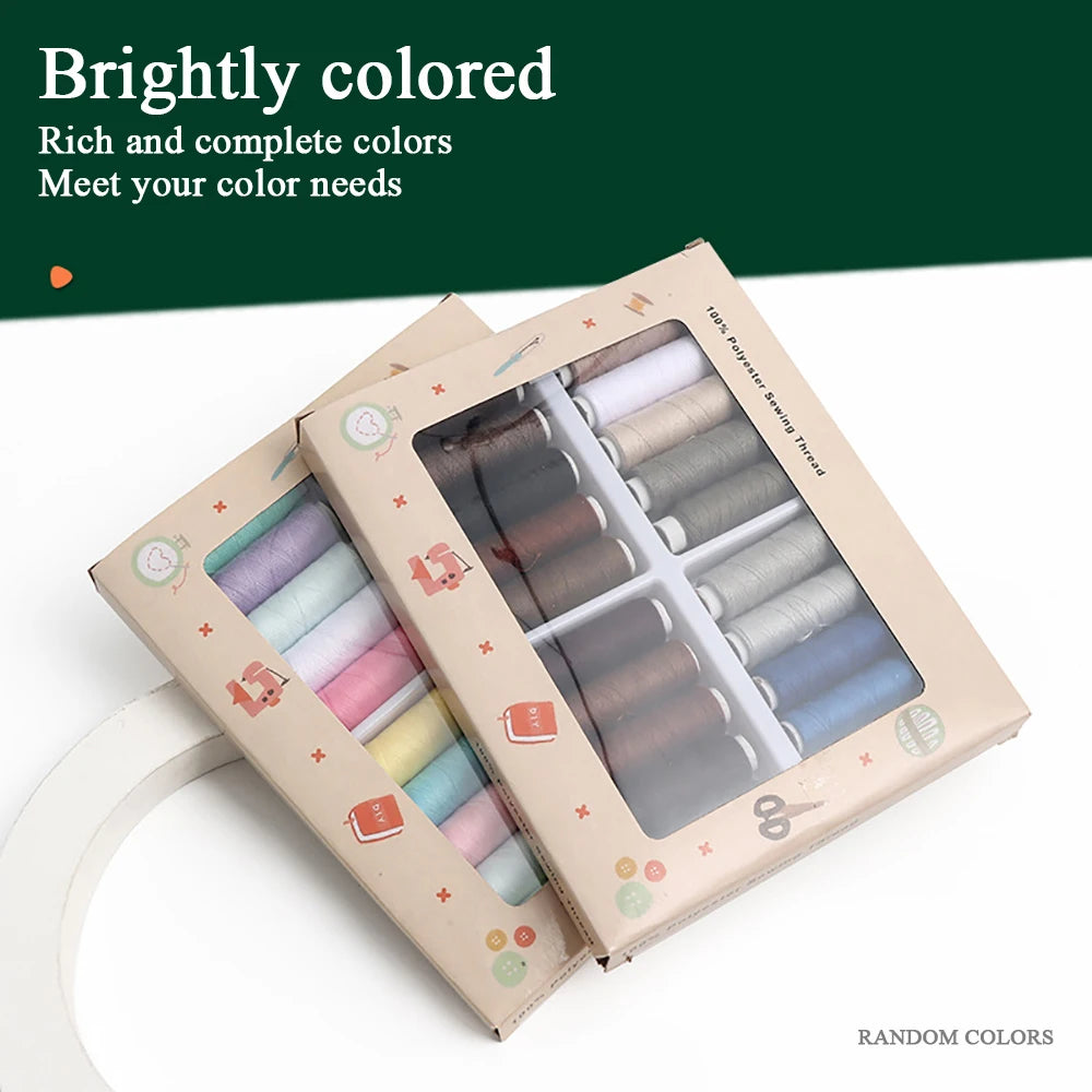 20-Piece 200 metre Polyester Sewing & Embroidery Thread Set