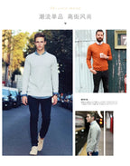 Men's Classic Cashmere Cotton Pullover Sweater – V-Neck & O-Neck