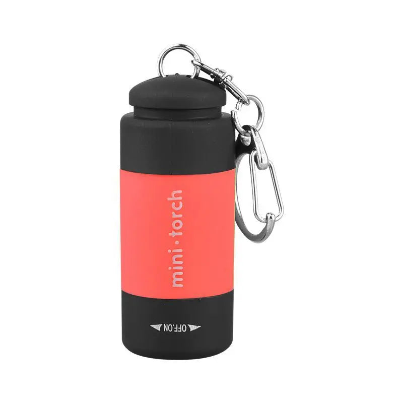 LED Micro Pocket Keychain Flashlight – USB Rechargeable & Waterproof | Black, Yellow, Red-