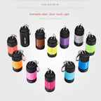 LED Micro Pocket Keychain Flashlight – USB Rechargeable & Waterproof | Black, Yellow, Red-