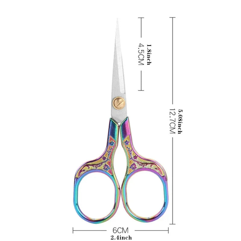 Retro Vintage Embroidery Scissors — Stainless Steel 5 Inch