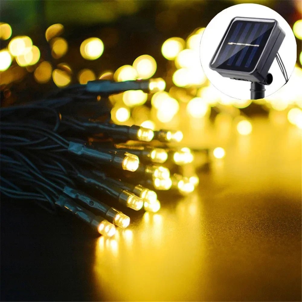 Solar Fairy String Lights – 8 Modes, Waterproof & Outdoor Ready