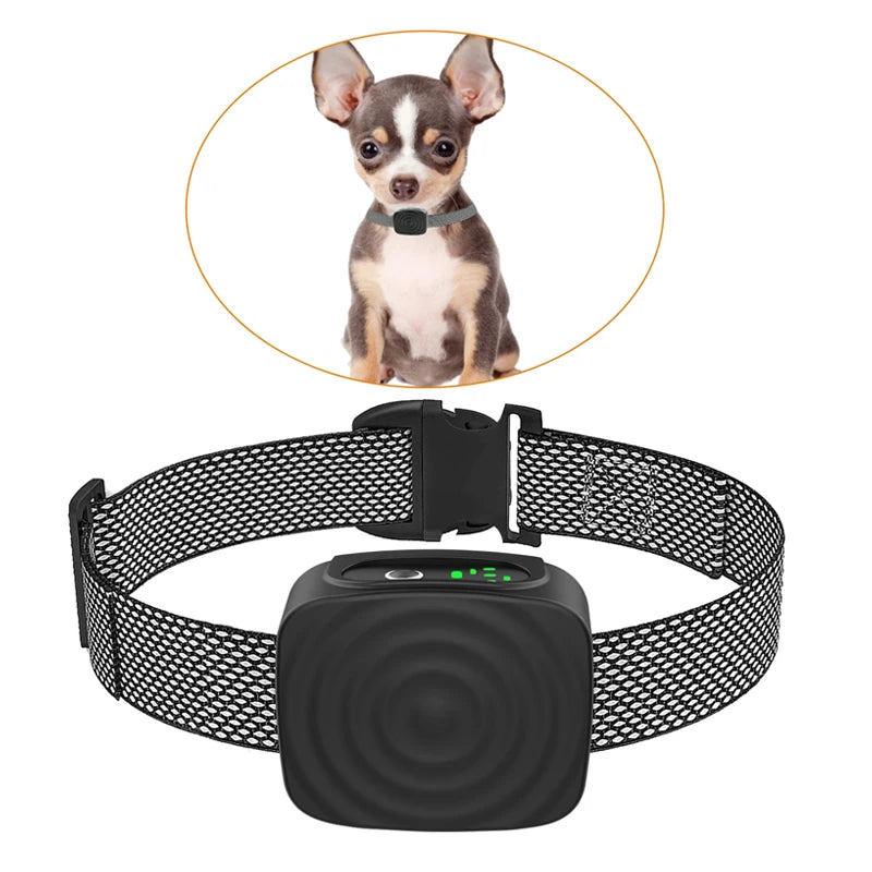 Anti Bark Collar for Dogs – Ultrasonic Vibration Training Collar with IP67 Waterproof & USB Rechargeable