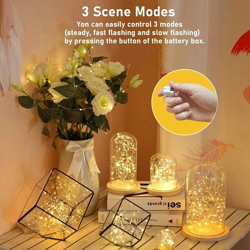 LED Fairy Lights – Battery Operated String Lights (5 Pack)
