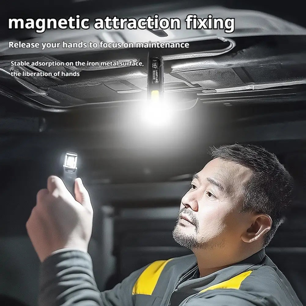 550 Lumen EDC Flashlight – 5 Modes, Clip, Magnetic Base & USB-C Charging