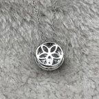 Joyce Jelly S925 Sterling Silver Moissanite Necklace – 5CT 11mm Coloured Gemstone Pendant