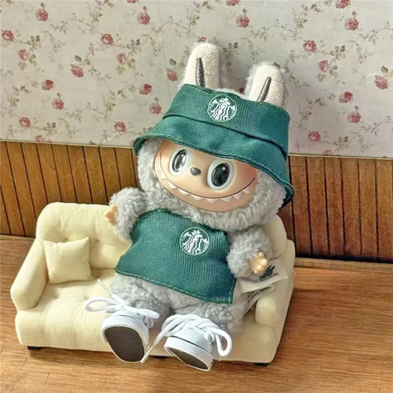 15-17cm For Labubu Doll Mini Clothes