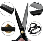 10 Inch Tailor Scissors with Blackening Process | Professional Fabric Shears