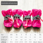Waterproof Pet Dog Shoes – 4pcs/set | Anti-Slip Rain Boots for Small Dogs & Cats