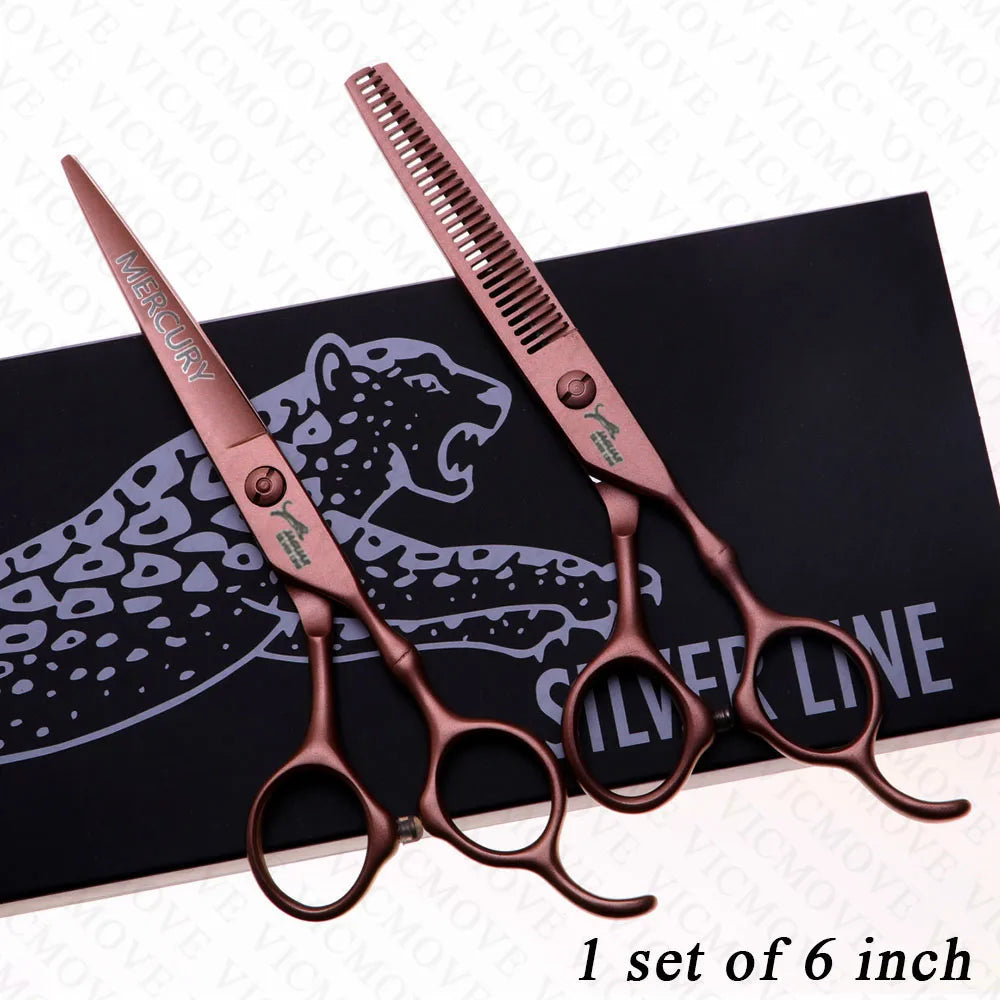 Professional Hairdressing Scissors Set – 5.5 & 6.0 Inch Cutting & Thinning Shears