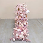 Artificial Mixed Rose & Hydrangea Flower Row – Wedding Backdrop & Event Wall Décor