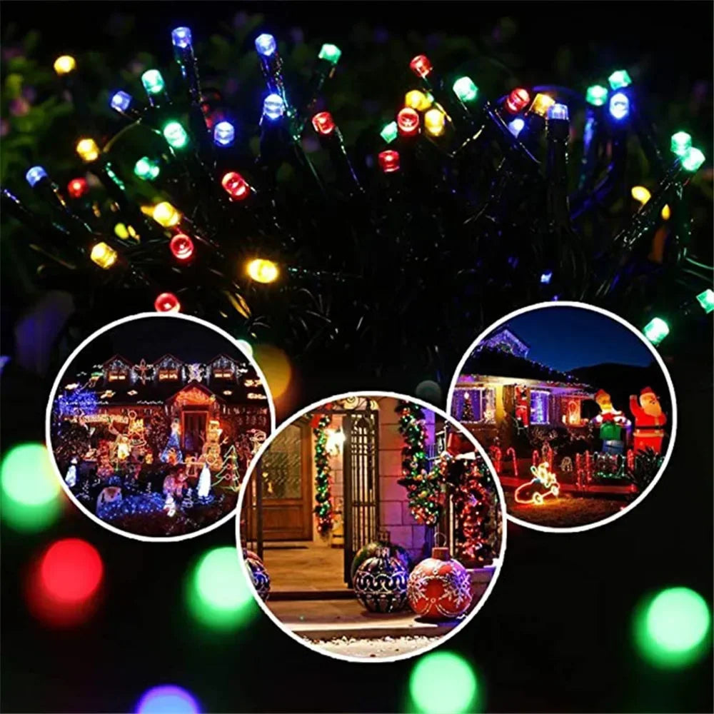 Solar Fairy String Lights – 8 Modes, Waterproof & Outdoor Ready