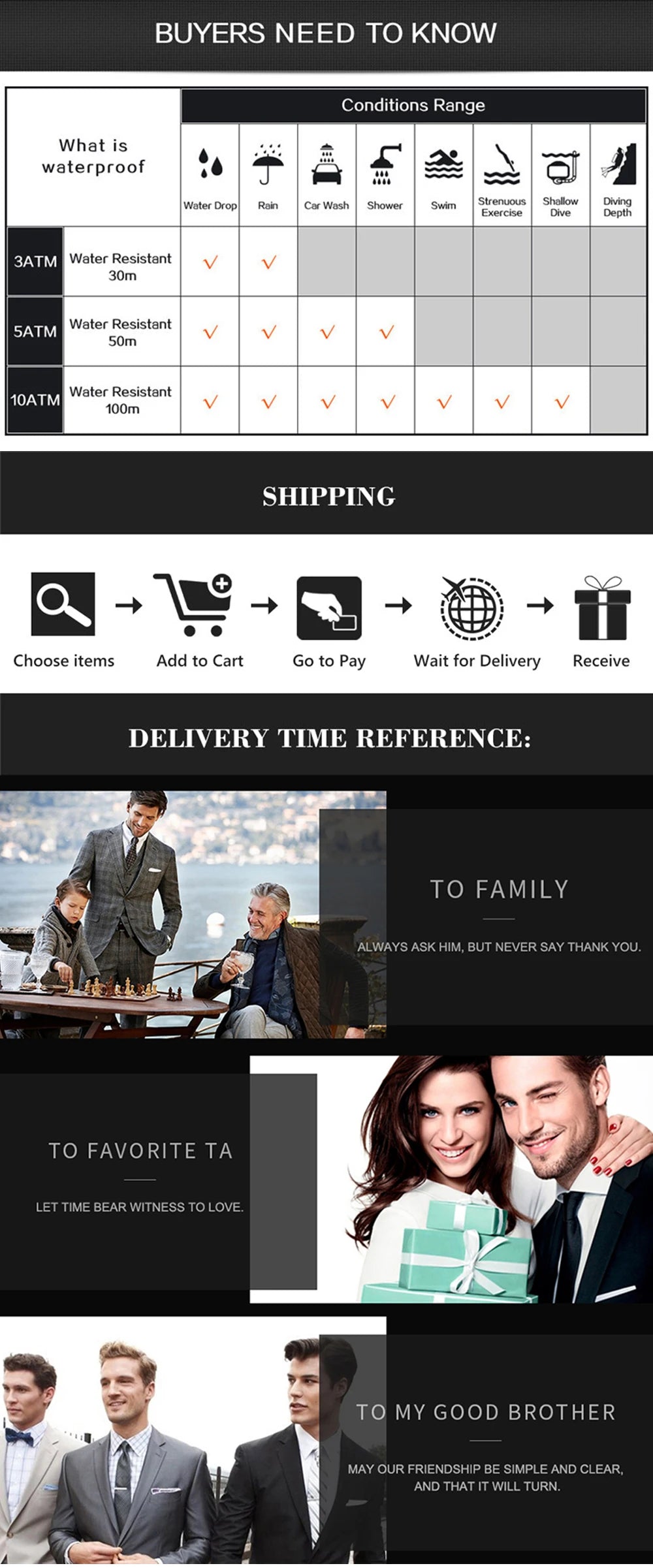 POEDAGAR 857 Men's Rectangular Stainless Steel Quartz Watch