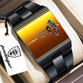 POEDAGAR 857 Men's Rectangular Stainless Steel Quartz Watch