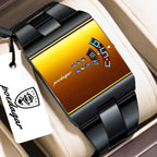 POEDAGAR 857 Men's Rectangular Stainless Steel Quartz Watch