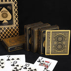 Premium PVC Playing Cards — Gold/Silver Edge | Texas Hold'em