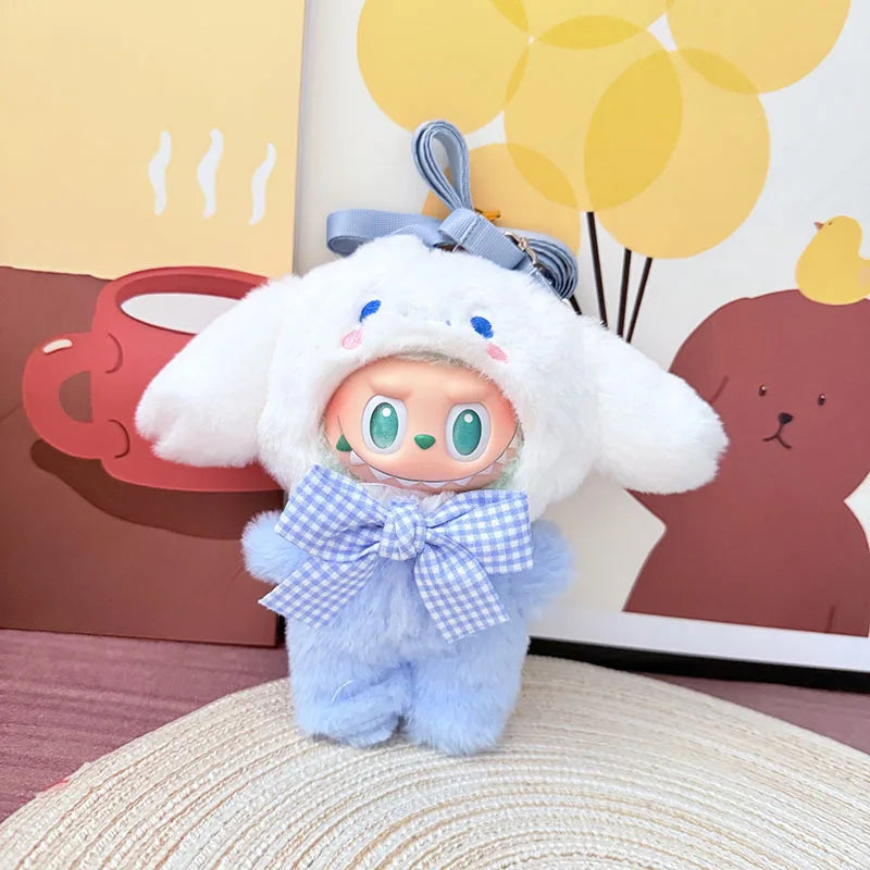Cute Animals for Labubu Doll Clothing Set Hat 17cm Clothes