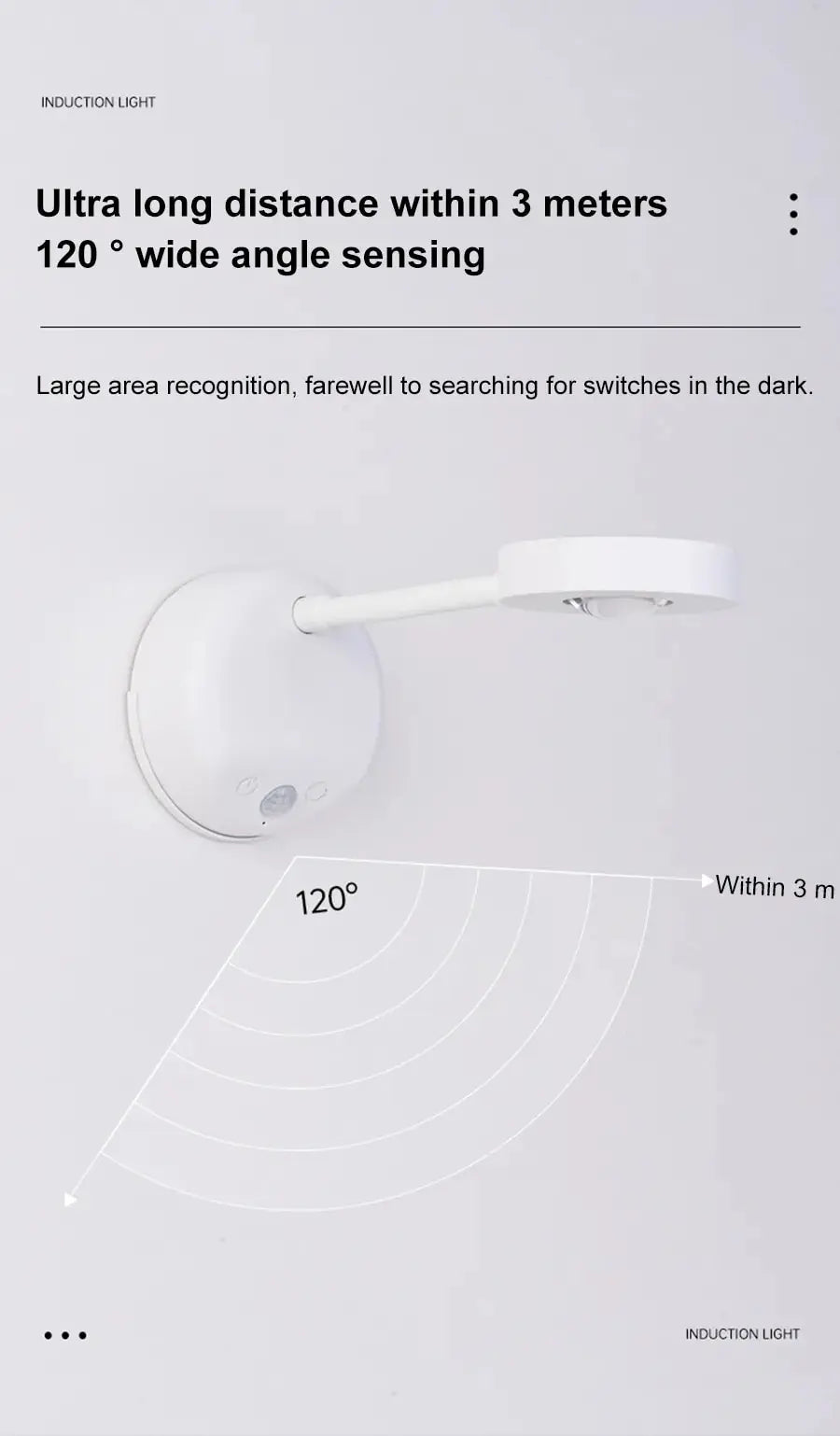 Wireless USB LED Motion Sensor Night Light – Wall Lamp for Bedroom & Living Room