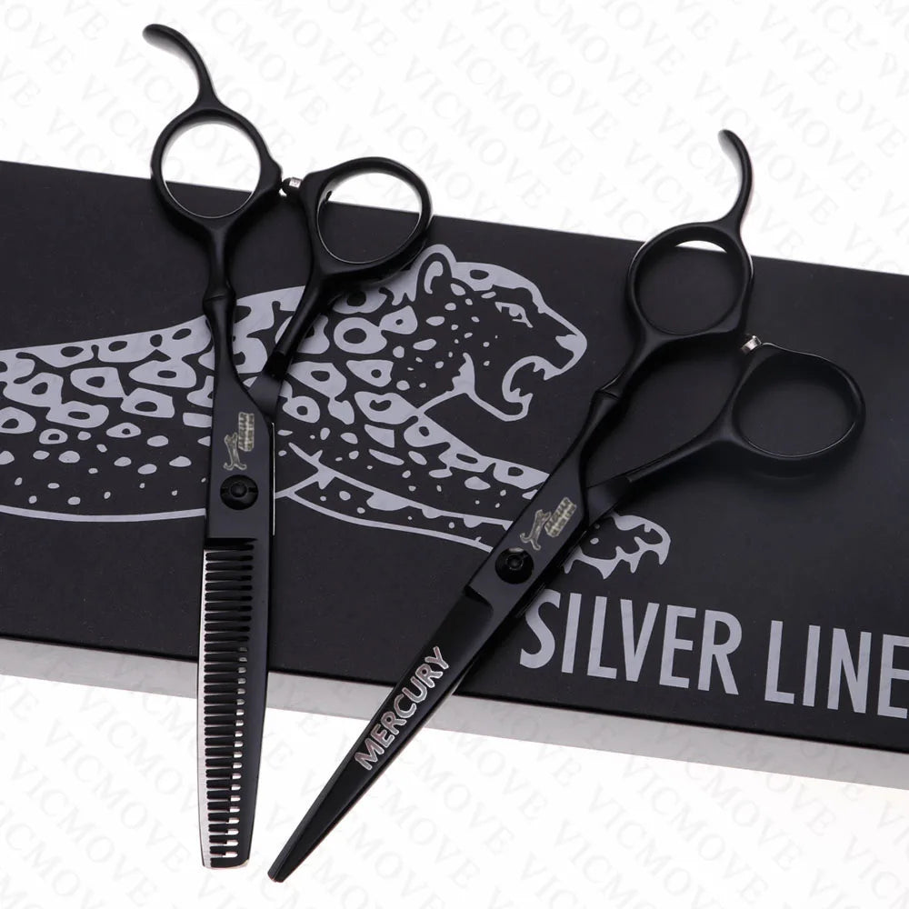 Professional Hairdressing Scissors Set – 5.5 & 6.0 Inch Cutting & Thinning Shears