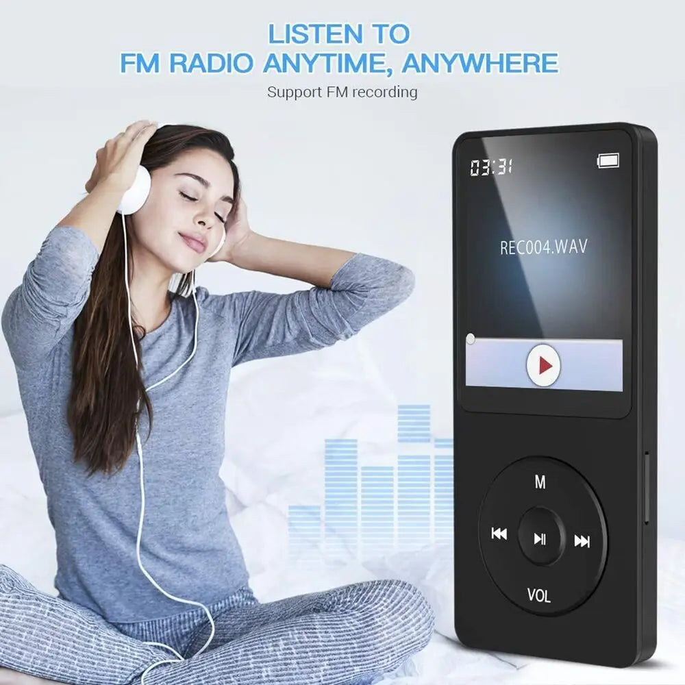 Bluetooth MP3 MP4 Lossless Music Player – FM Radio, Voice Recorder & E-Book Reader