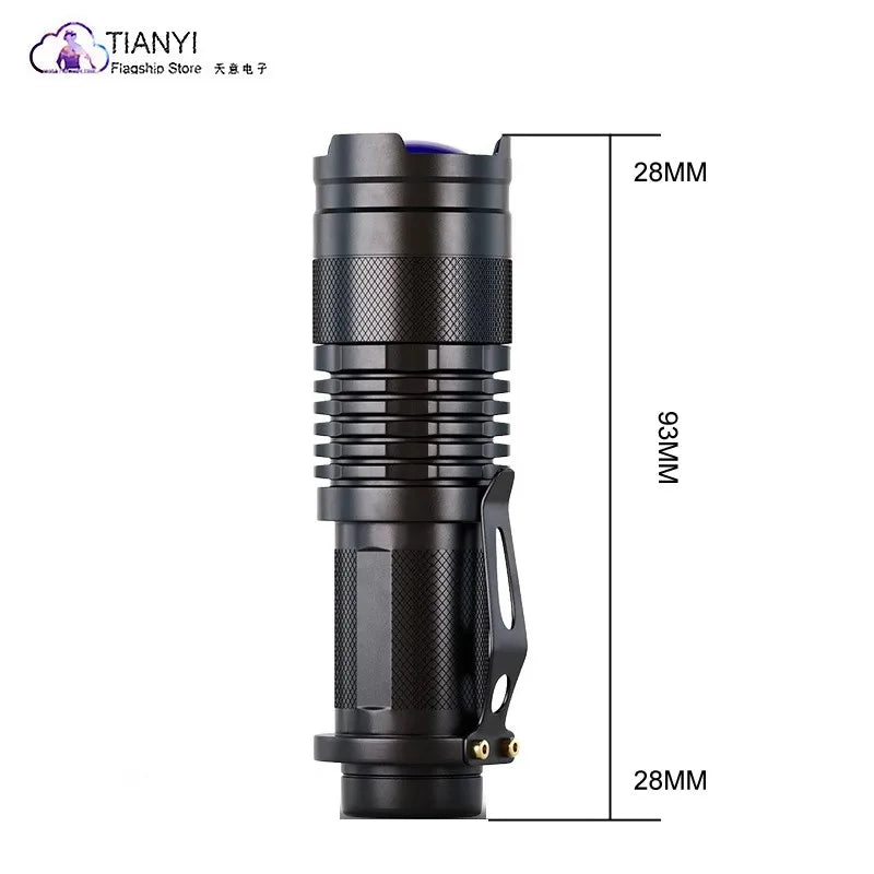 Activefire SK-68 Mini LED Tactical Flashlight – Zoomable, Waterproof, 300 Lumens