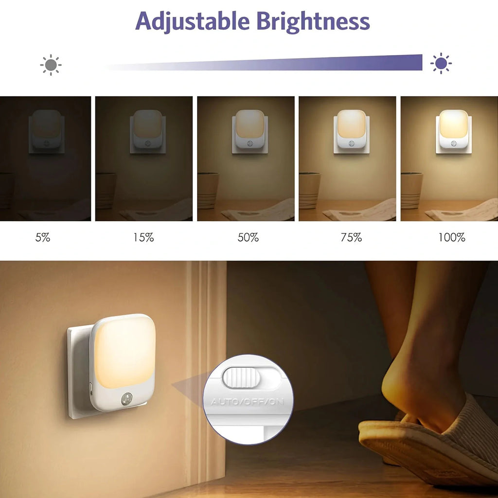 LED Motion Sensor Night Lights for Kids Bedroom