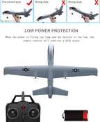 Z51 Predator RC Glider | 2.4GHz Foam Plane with LED Lights — Beginner Friendly