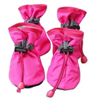 Waterproof Pet Dog Shoes – 4pcs/set | Anti-Slip Rain Boots for Small Dogs & Cats