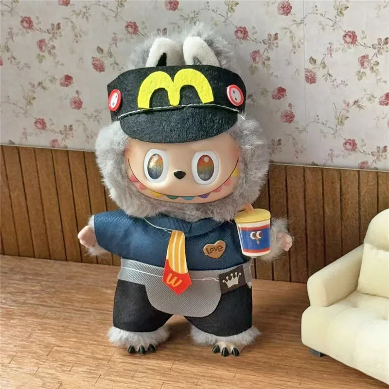 15-17cm For Labubu Doll Mini Clothes