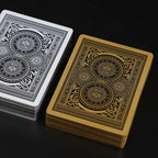 Premium PVC Playing Cards — Gold/Silver Edge | Texas Hold'em