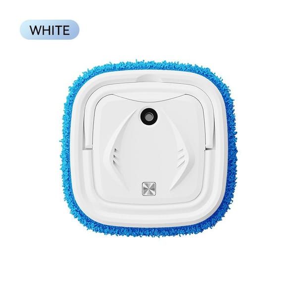 White cleaning pad with blue border on a white background