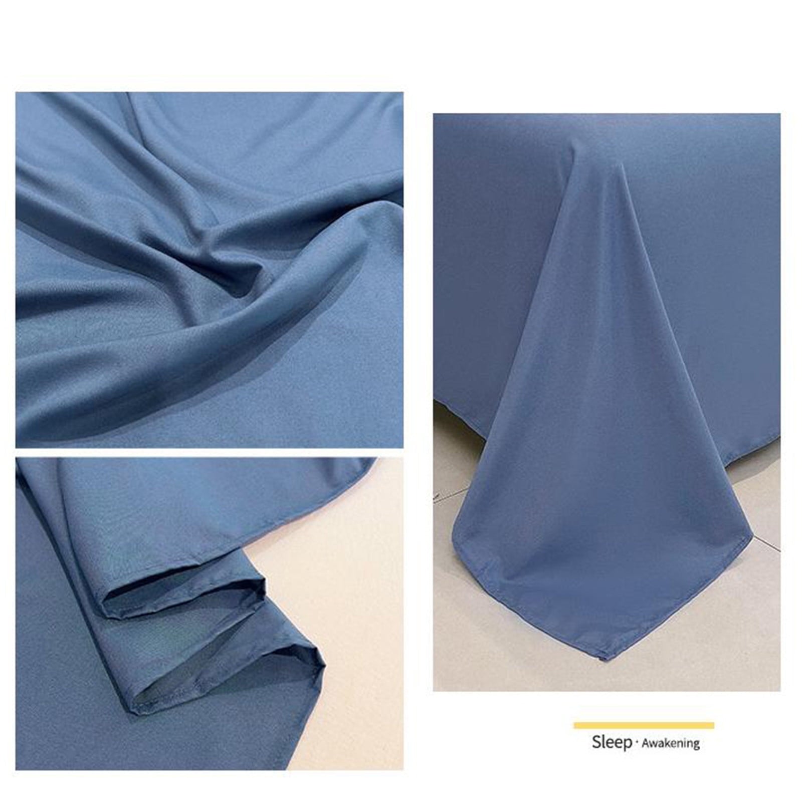 Waterproof Bed Flat Sheet ,Best Season Cotton Sheet-Long Staple Cotton Sheets Set, Soft Cotton Bed Sheets,Reusable Washable Mattress Protector Sheet, Furniture Cover for Bedding,Couch Blue