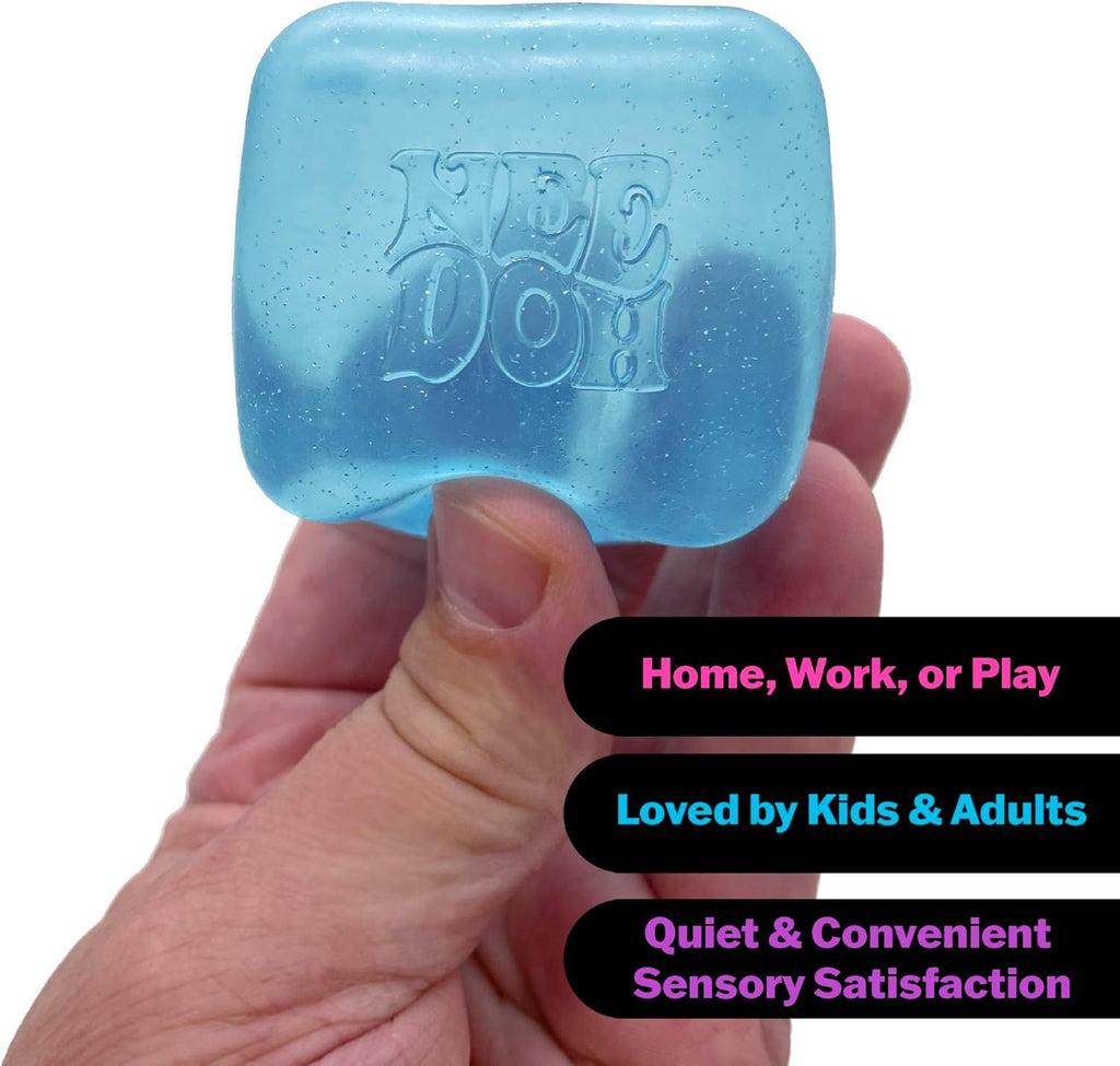 Squishy Stress Cube Fidget Toy - Slow Rising Sensory Squeeze Ball for Kids, Teens & Adults - Fanta Orange