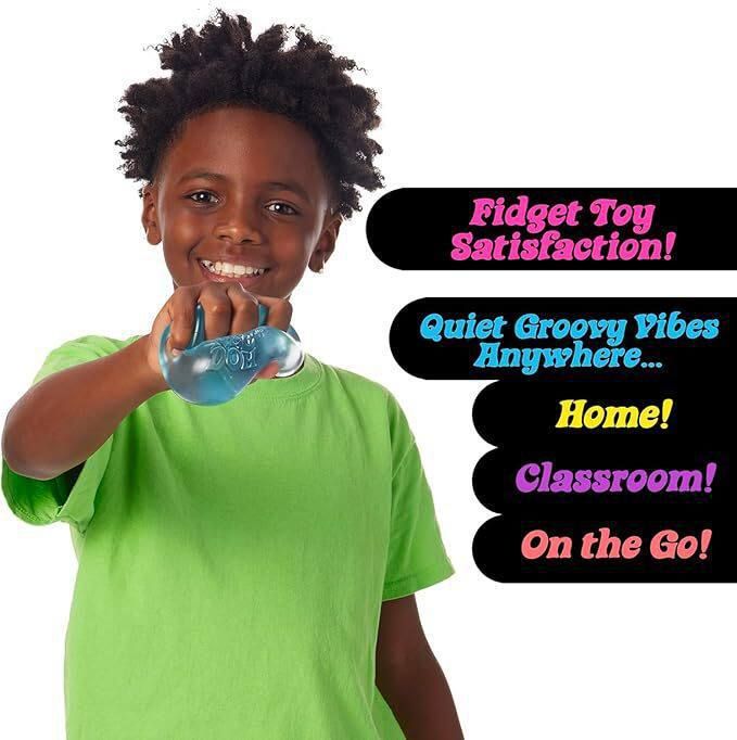 Squishy Stress Cube Fidget Toy - Slow Rising Sensory Squeeze Ball for Kids, Teens & Adults - Fanta Orange