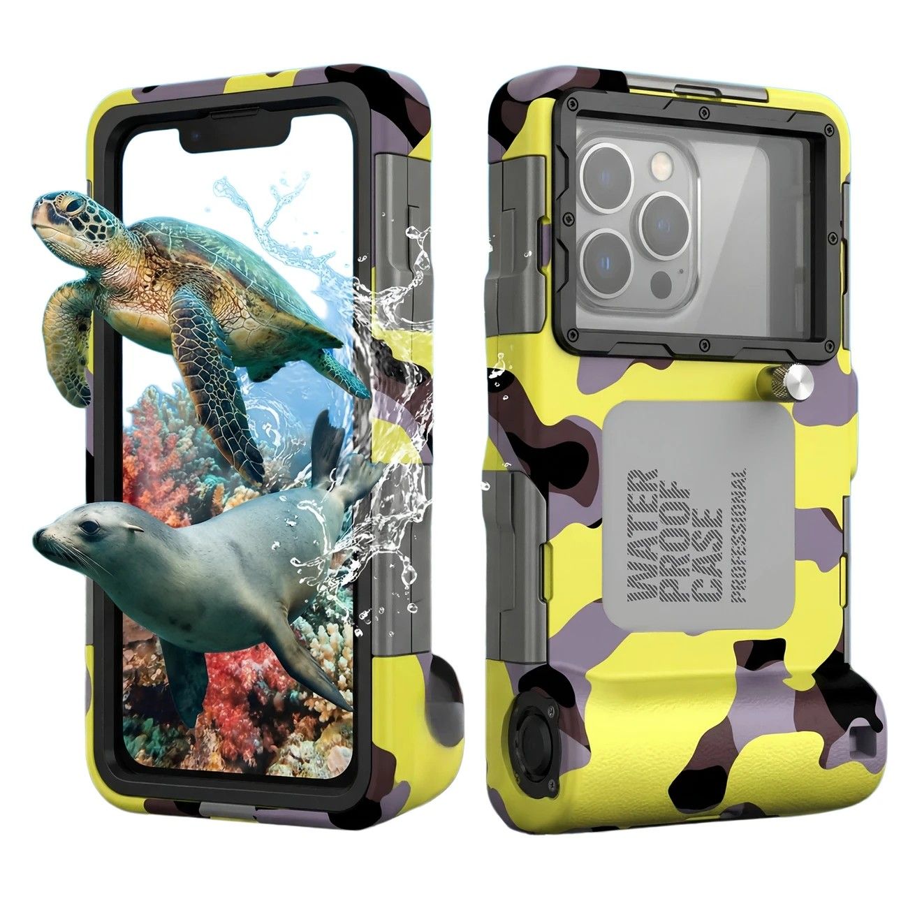 15m Waterproof Phone Case for Diving & Surfing – Dual Seal, Zinc Alloy Buckle, Fits Phones up to 6.9"