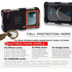 15m Waterproof Phone Case for Diving & Surfing – Dual Seal, Zinc Alloy Buckle, Fits Phones up to 6.9"
