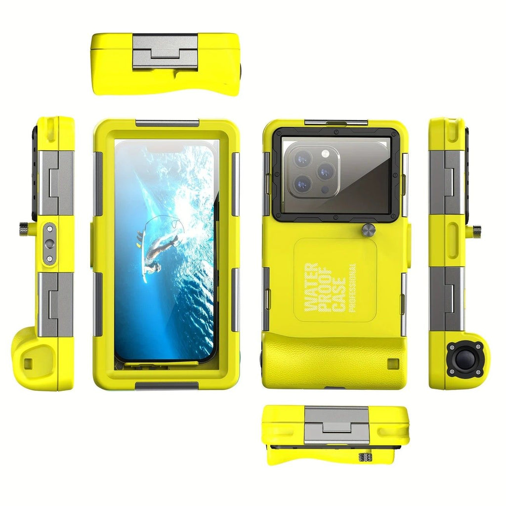 15m Waterproof Phone Case for Diving & Surfing – Dual Seal, Zinc Alloy Buckle, Fits Phones up to 6.9"