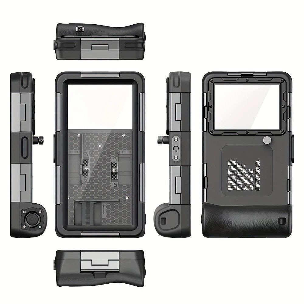 15m Waterproof Phone Case for Diving & Surfing – Dual Seal, Zinc Alloy Buckle, Fits Phones up to 6.9"