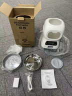 Smart Pet Automatic Feeder with 3.5L Capacity, Timed Portion Control, WiFi Remote Control, Voice Call Feature, Dual Power Supply for Cats and Small Dogs, Ideal for Indoor Use While You Are Away (B（WiFi ）)