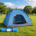 Weisshorn Pop Up Camping Tent | 2-3 Person Instant Tent | Waterproof Outdoor Hiking Tent | Blue
