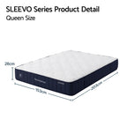 RoomSense 26cm Firm Pocket Spring Mattress | Orthopedic Back Support | Queen size