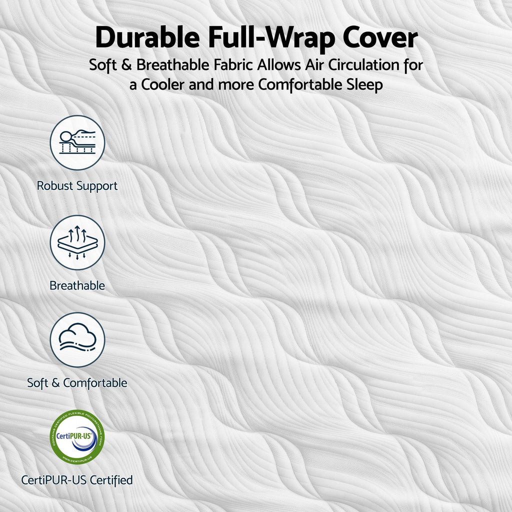 RoomSense 26cm Firm Pocket Spring Mattress | Orthopedic Back Support | Queen size